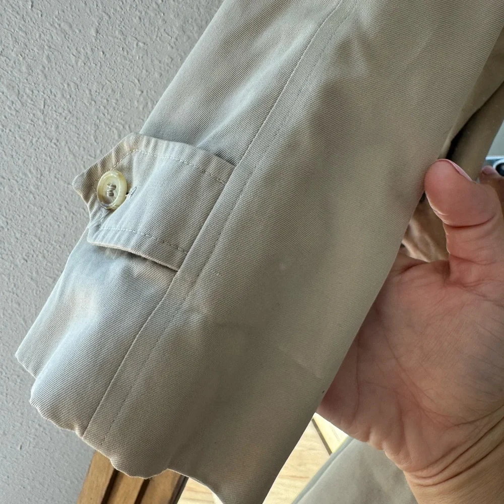 Vintage Burberrys London Trench Coat Nova Check Lined Beige Belted Classic - Picture 5 of 14